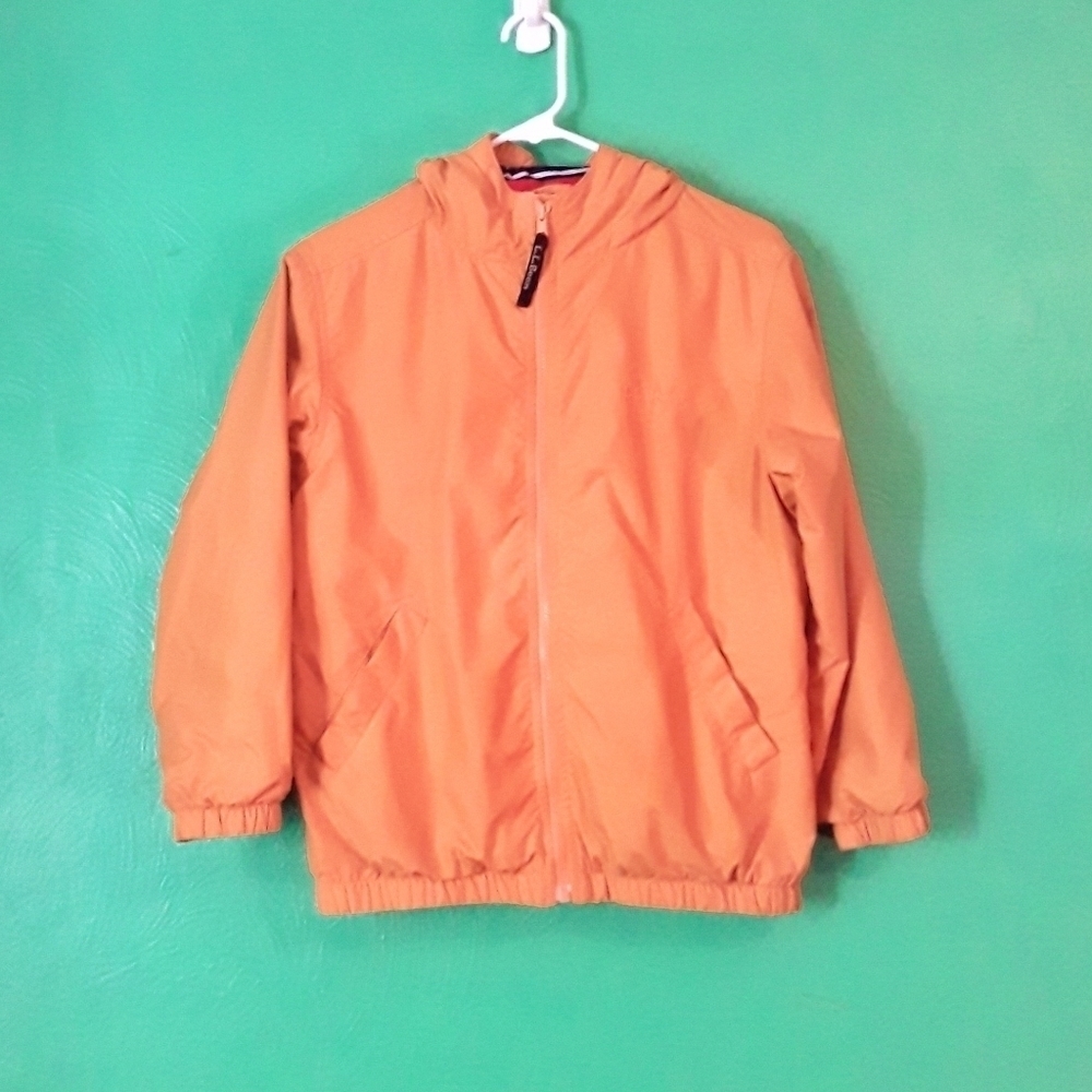 L. L. Bean Boy's Orange Hooded Jacket